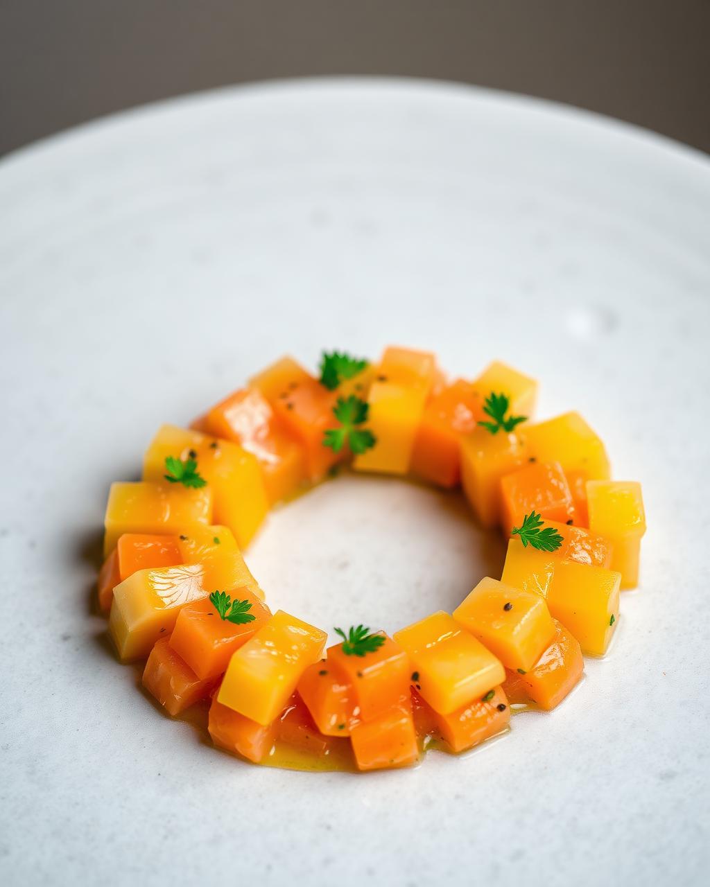Tartare de saumon et mangue